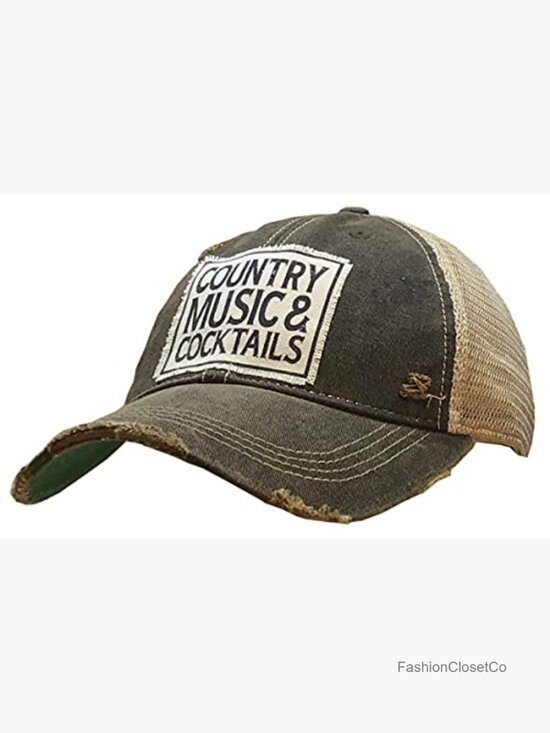 Women\'s Distressed Funny Sayings Trucker Baseball Hat Snapback Adjustable